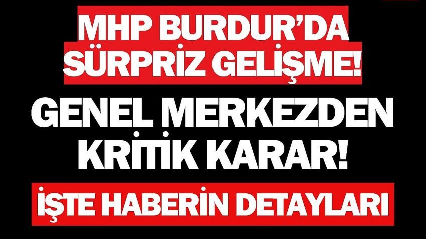 MHP Merkerz İlçe Teşkilatı Feshedildi