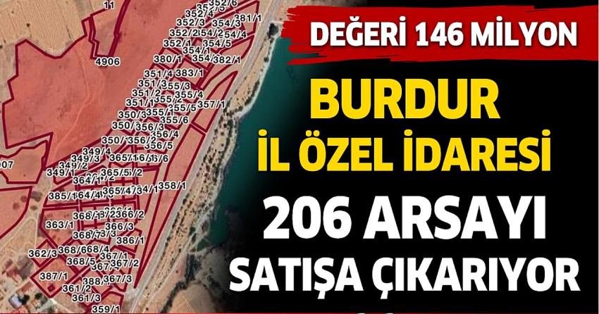 Burdur il özel idaresi arsa vasfındaki 206 parseli satışa çıkarıyor