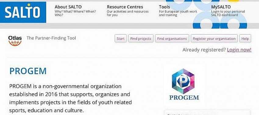 PROGEM Topluluğu SALTO-YOUTH Avrupa Gençlik Ağına dahil oldu