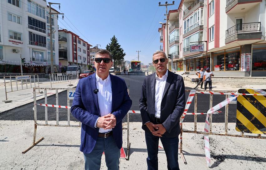 Burdur’un O Caddesi Baştan Aşağı Yenileniyor
