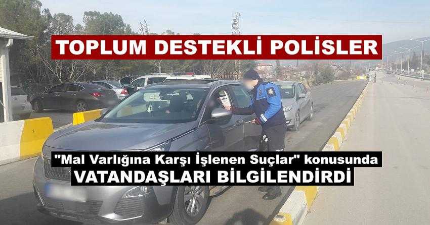 TOPLUM DESTEKLİ POLİSLER VATANDAŞLARI BİLGİLENDİRDİ