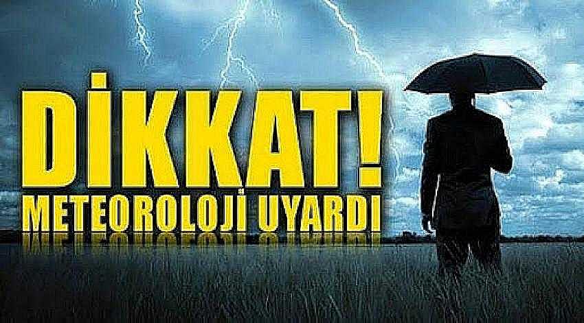 BURDUR İÇİN SARI UYARI