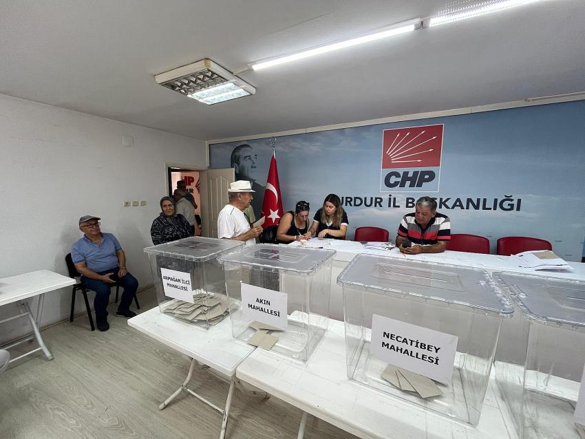 CHP Burdur Merkez İlçe Delege Seçimleri Başladı