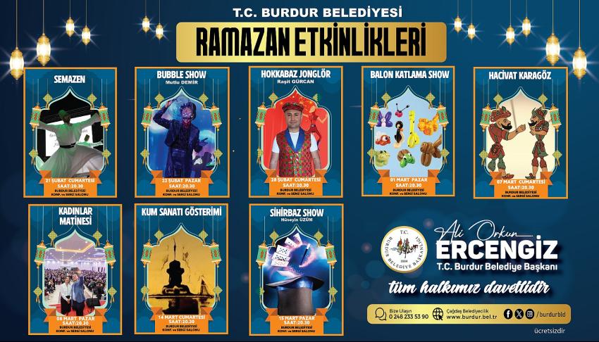 Burdur Belediyesi Ramazan Etkinlikleri Başlıyor!