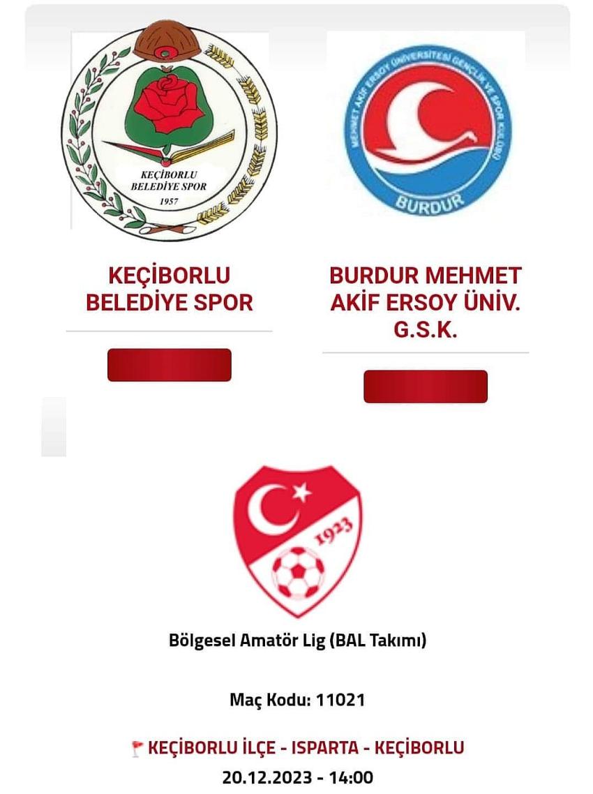 Haydi Burdur deplasmana!