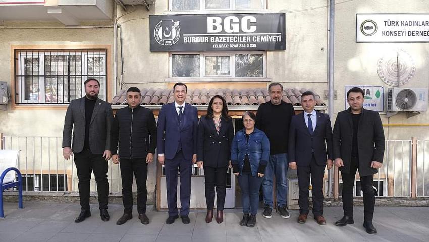 Burdur Gazeteciler Cemiyeti, Vali Bilgihan’ı Ağırladı