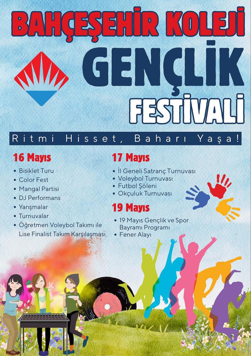 Bahçeşehir Koleji’nde 16-19 Mayıs’ta Gençlik Festivali Başlıyor!