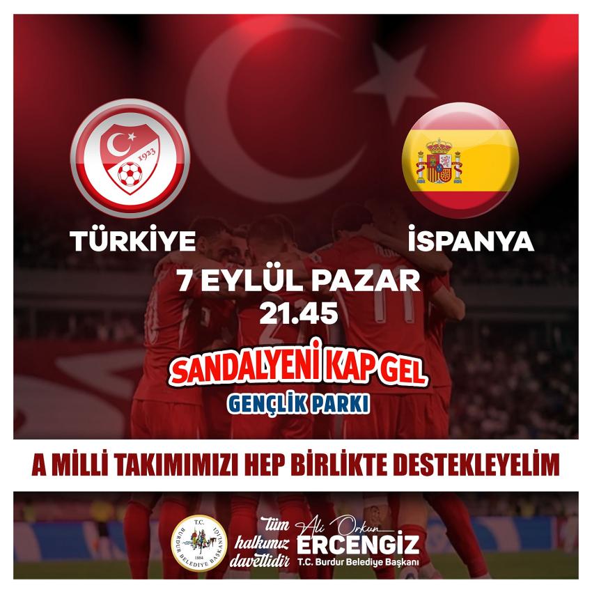 Milli Takım Coşkusu Burdur'da Sokağa Taşınıyor