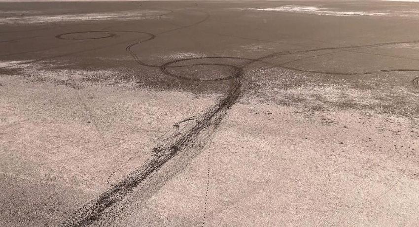 Eşsiz Manzara Kurudu, Yarışlı Gölü’nde Flamingolardan Sadece Ayak İzleri Kaldı!