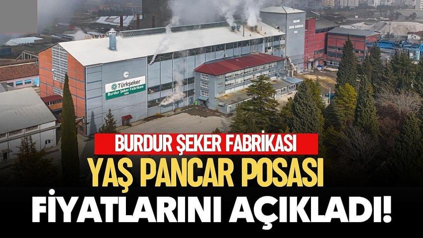 Burdur Şeker Fabrikası Pancar Posası Fiyatlarını Açıkladı