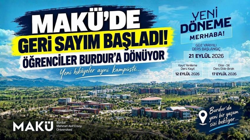 MAKÜ’de Geri Sayım Başladı! Öğrenciler Burdur’a Dönüyor