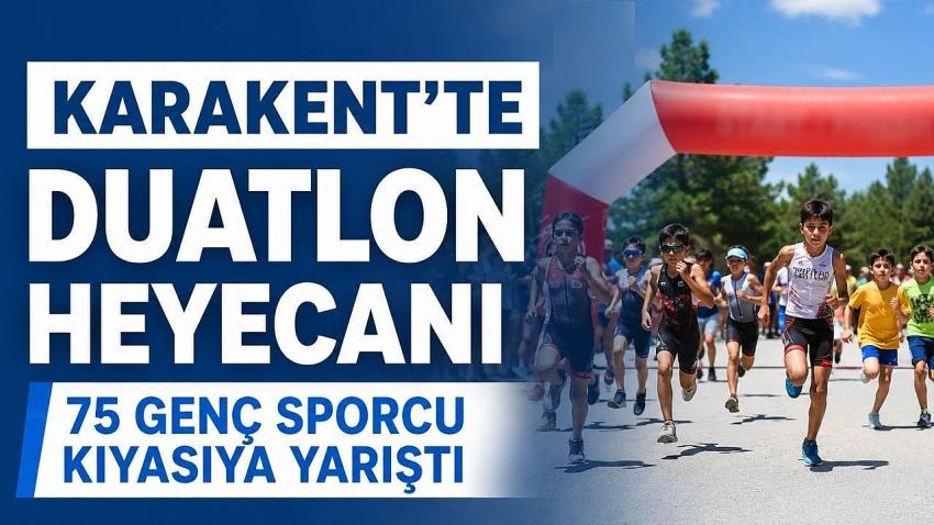 Karakent’te Bölgesel Triatlon Ligi Duatlon Heyecanı